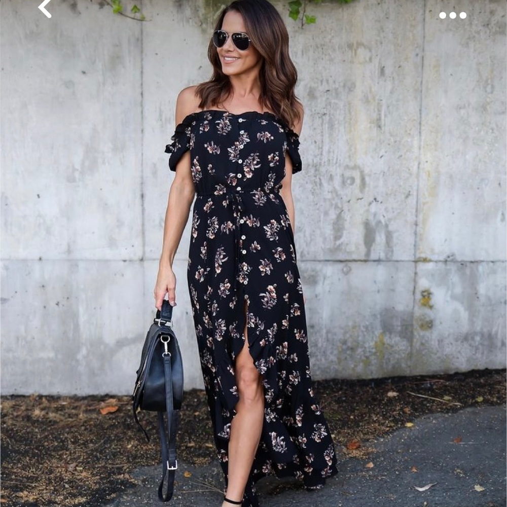 Vici Artista High Low Maxi Dress